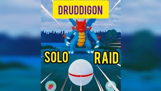 Druddigon Solo Raid pokemongo soloraid druddigon pokemongoraid [upl. by Anilas]