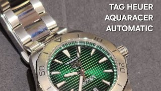 TAG HEUER Aquaracer 40mm Green Edition Automatic Watch [upl. by Emera]