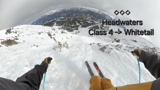 STEEP AND EXPOSED Skiing Class 4 at Big Sky Resort [upl. by Ziom]