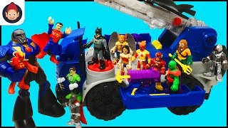 Imaginext Batman RC Mobile Command Center Unboxing Toy Video  Justice League Battles Darkseid [upl. by Lessard]