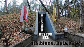 Bunkermuseum in Hel Halbinsel Hela Polen [upl. by Immas890]