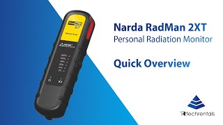 Narda RadMan 2XT Personal Radiation Monitor  Quick Overview [upl. by Vitia936]