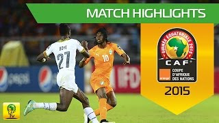 Côte DIvoire  Ghana  FINAL  CAN Orange 2015  08022015 [upl. by Ymmaj]