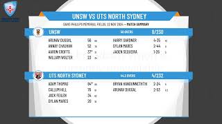 UNSW v UTS North Sydney [upl. by Aitercul]