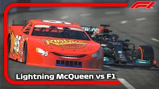 Ultimate Speed Comparison  F1 W12 vs Lightning McQueen quotKACHOWquot [upl. by Barfuss]