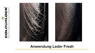 Ledersitze reinigen pflegen amp färbenLederfarbe auffrischen bei Farbabrieb Anleitung  COLOURLOCK [upl. by Mackey]