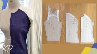 HOW TO MAKE RAGLAN SLEEVE PATTERN  KIM DAVE [upl. by Grizelda]