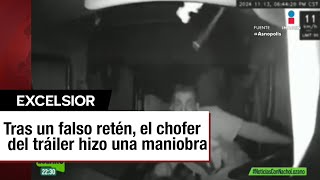 Intento de asalto armado en la autopista Arco Norte deja herido al conductor de un tráiler [upl. by Aksoyn]