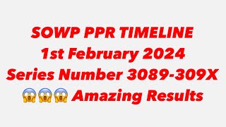 SOWP PPR TIMELINE  1st February 2024 🇨🇦 [upl. by Coulson]