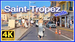 【4K】WALK Saint Tropez FRENCH RIVIERA 4k video TRAVEL vlog [upl. by Fen]