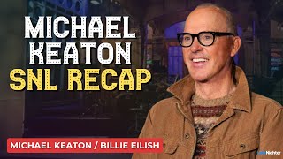 Michael Keaton  Billie Eilish SNL Hot Take Show  S50 E4 [upl. by Dirgni]