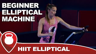 Beginner Elliptical Machine  Low Impact HIIT Workout [upl. by Krista]