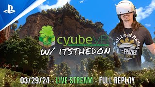 VR Minecraft LIVE  032924  PSVR2  CyubeVR Gameplay [upl. by Rother]