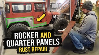 Rebuilding The Body On The FJ40 Land Cruiser Rust Repair [upl. by Yemarej]