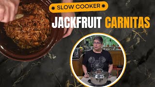 Im OBSESSED with This Slow Cooker Jackfruit Carnitas Recipe [upl. by Anabelle]