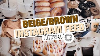 BEIGE INSTAGRAM FEED  4 ways Tutorial [upl. by Armanda]