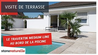 Le travertin Medium Line  transformez votre terrasse avec ces dalles à la finition adoucie [upl. by Tulley852]