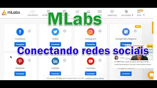 MLabs Como conectar Facebook Twitter e Instagram [upl. by Seigler]