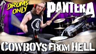 Pantera  Cowboys From Hell  Drums Only  MBDrums [upl. by Koller212]