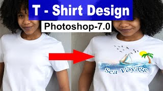 How to T Shirt design photoshop  t shirt design photoshop in hindi [upl. by Razal]