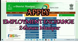 how to register Employment Exchange online in Manipuri [upl. by Madelena289]