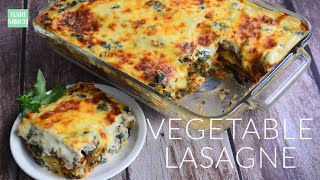 BEST Vegetable Lasagna Recipe [upl. by Xuaegram]