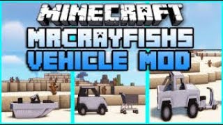 Minecraft  Mrcrayfish Vehicle Mod Showcase [upl. by Norvall]