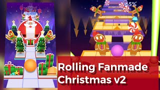 Rolling Sky  Christmas v2  Fanmade vs Normal [upl. by Pember667]