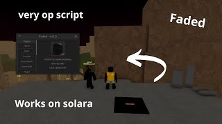 FADED da hood gui script Works on solarada hood 2024 [upl. by Tergram502]