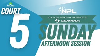 Sunday PM Court 5 – Cincinnati OH – National Pickleball League® 2024 Weekend 3 SunPMC5 [upl. by Narcho]