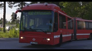 Sweden Stockholm bus 402 ride from Nacka strand Stadshuset to Slussen [upl. by Bunnie]