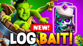 RYLEY HIS NEW LOG BAIT DECK IS OP  Clash Royale [upl. by Ingold229]