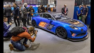 Découverte de la nouvelle Alpine A110 GT4 GIMS 2018 geneva international motor show 2018 [upl. by Idnyl]