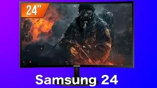 Samsung LC24F390FHUXEN 24quot Full HD VA Preto [upl. by Ziul]