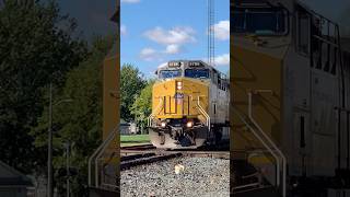 Crossing The Diamonds Union Pacific Locomotives On CSX Deshler Ohio JawTooth shorts 🩳 [upl. by Anavas]