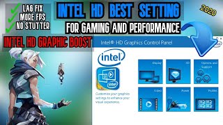 BEST INTEL HD GRAPHICS SETTINGS [upl. by Eachern826]