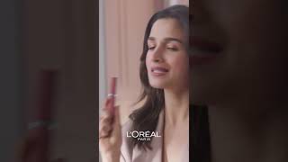 LOréal Paris  Im Worth It My Lipstick is Worth It Alia Bhatts Shade 601 Worth It [upl. by Eimiaj]