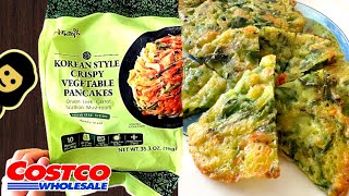 🇰🇷 Korean Style Crispy Vegetable Pancakes  Costco Product Review [upl. by Ellennahs]