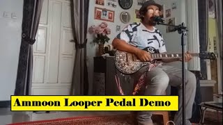 Main Gitar Pake Looper Pedal Efek Mini Ammoon Looper Di Dapur Mama Zidna [upl. by Bixby]