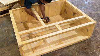 DIY Wood Projects  Full Time Make Shoes Cabinet [upl. by Adnoral]