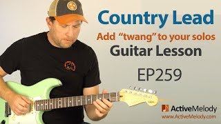 Add quottwangquot to your guitar solos Learn a classic country lead in this country guitar lesson  EP259 [upl. by Elleynod125]