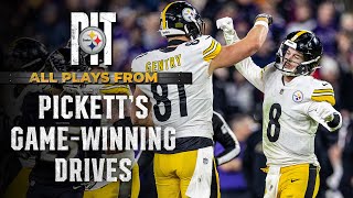 HIGHLIGHTS Gamewinning drives led by Kenny Pickett  Pittsburgh Steelers [upl. by Gram]