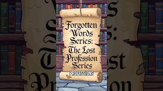 Forgotten Words The Lost Profession Series Cordwainer ForgottenWords RareWords LearnNewWords [upl. by Genovera547]