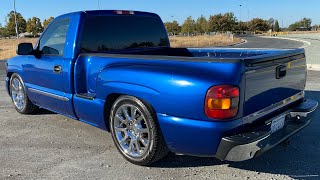 2003 GMC Sierra Stepside 47 Drop on 20quot Denali Wheels [upl. by Nolte740]