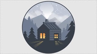 Inkscape Tutorial  How To Make Wooden House Step By Step [upl. by Sillaw309]