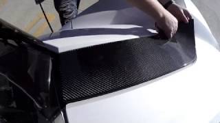 Tufskinz Carbon Fiber Hood Panel Accent Kit Install for the Polaris Slingshot [upl. by Lowson578]