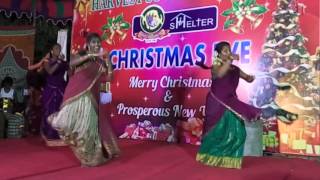 tamil christmas dance manavalen varaporaru [upl. by Nnylf]