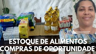 ESTOQUE DE ALIMENTOS COMPRAS DE OPORTUNIDADE economia estoque alimentos finanças [upl. by Assirat]