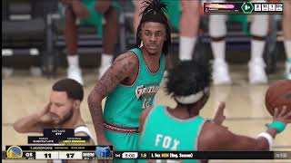 🦊57pts 49rebs amp Ja 24pts 20ast Vs Warriors  Nba 2k25 MyCareer Hall Of Fame  jamorant nba2k25 [upl. by Moira]