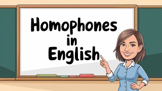 Homophones in English  50  Homophones Vocabulary and Words  Homophones vocabulary for beginners [upl. by Llatsyrk]